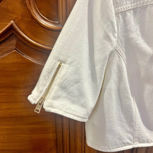 Lamarque White Cropped Jacket - Picture 5 of 7